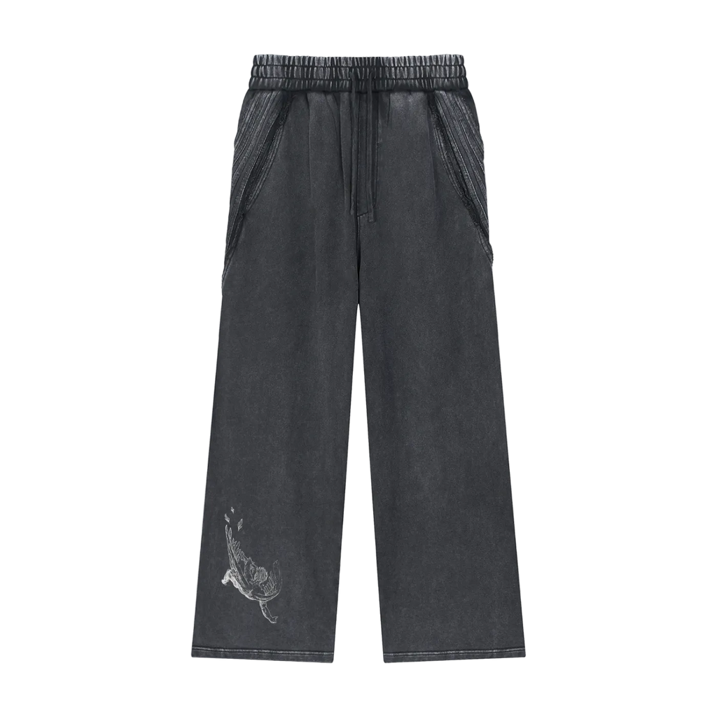 THE FALL - Black Tracksuit Joggers